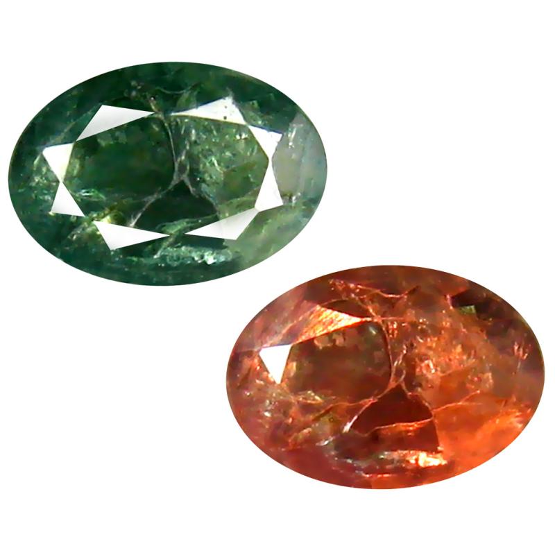 0.73 ct Sparkling Oval Shape (6 x 4 mm) 100% Natural (Un-Heated) Color Change Alexandrite Natural Gemstone