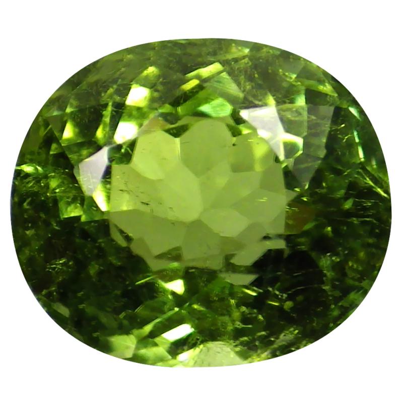 1.88 ct Superb Oval Cut (8 x 7 mm) Mozambique Green Tourmaline Natural Gemstone