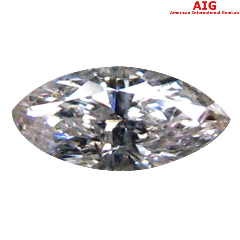 0.08 ct AIG Certified Incomparable Marquise Cut (5 x 2 mm) Unheated / Untreated G (Near Colorless) Diamond Loose Stone