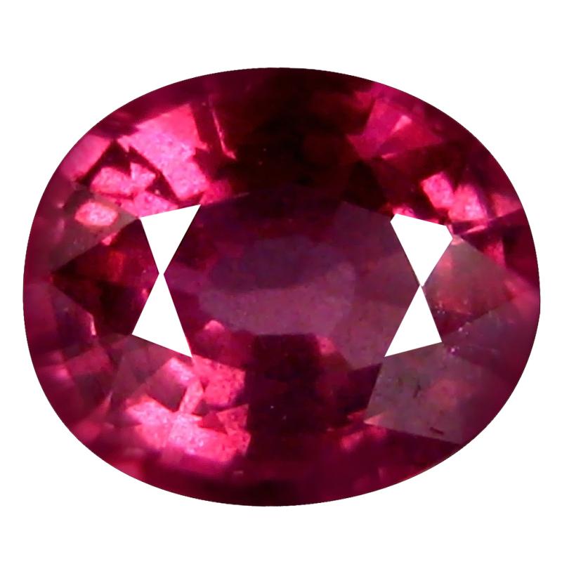 1.14 ct AAA+ Terrific Oval Shape (6 x 6 mm) Pinkish Red Rhodolite Garnet Natural Gemstone