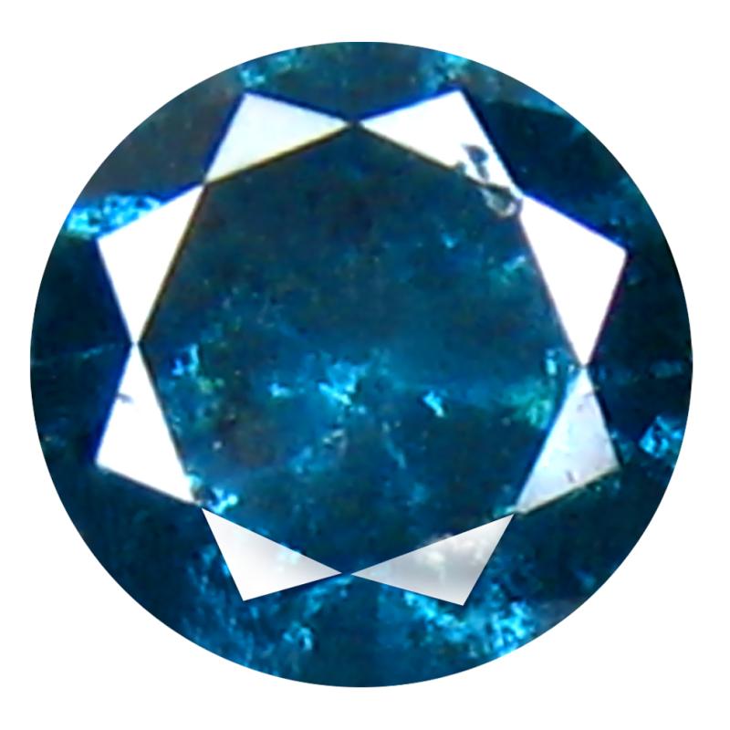 0.31 ct AAA Grade Terrific Round Cut (4 x 4 mm) 100% Natural Vivid Blue Diamond Gemstone