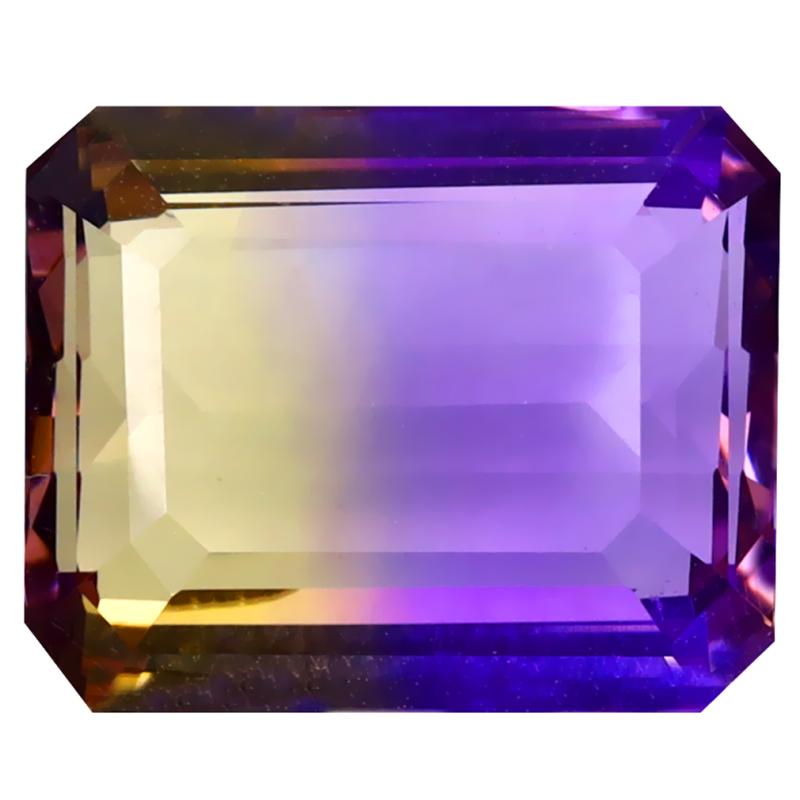 8.09 ct Excellent Octagon Cut (14 x 11 mm) Unheated / Untreated Natural Ametrine Loose Gemstone