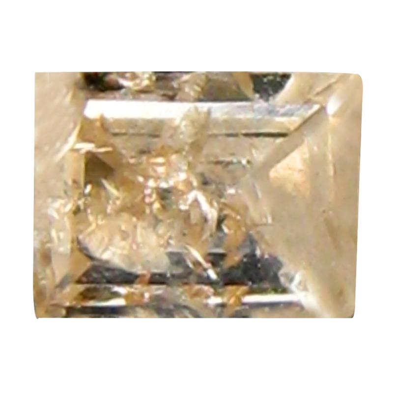 0.13 ct Eye-catching Emerald Cut (3 x 3 mm) Congo Fancy Brownish Pink Diamond Natural Gemstone