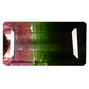 2.12 ct Mind-Boggling Octagon (10 x 6 mm) Unheated / Untreated Mozambique Watermelon Tourmaline Loose Gemstone