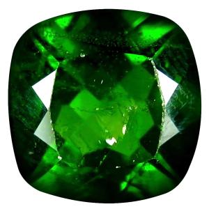 2.44 ct AAA Pretty Cushion Shape (8 x 8 mm) Green Chrome Diopside Natural Gemstone