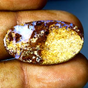 11.71 ct Phenomenal Fancy Shape (28 x 15 mm) Multi Color Australian Koroit Boulder Opal Natural Loose Gemstone