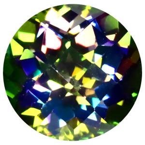 8.00 ct AAA Grade Resplendent Round Cut (12 x 12 mm) Genuine Mystic Blue Topaz Loose Stone