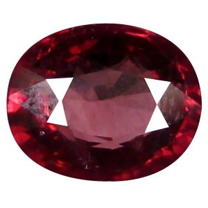 1.46 ct AAA+ Valuable Oval Shape (7 x 6 mm) Pinkish Red Rhodolite Garnet Natural Gemstone