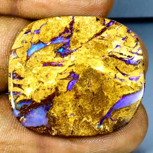 22.04 ct Exquisite Fancy Shape (30 x 27 mm) Multi Color Australian Koroit Boulder Opal Natural Loose Gemstone