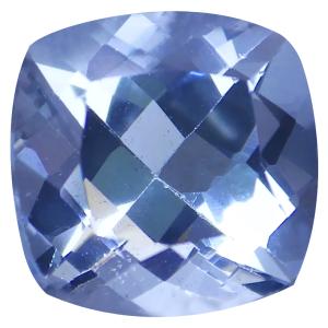 1.04 ct Sparkling Cushion Cut (6 x 6 mm) Unheated / Untreated Sky Blue Aquamarine Natural Gemstone
