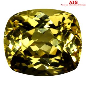 2.95 ct AIG Certified Supreme Cushion Cut (8 x 7 mm) Natural Imperial Topaz Loose Gemstone