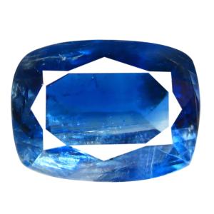 1.71 ct AA+ Superior Cushion Shape (8 x 6 mm) Blue Kyanite Natural Gemstone