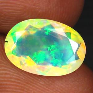 1.84 ct Superior Oval (12 x 8 mm) Un-Heated Ethiopia Rainbow Opal Loose Gemstone