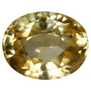 1.51 ct Superior Oval Cut (7 x 6 mm) 100% Natural (Un-Heated) Yellow Zircon Natural Gemstone