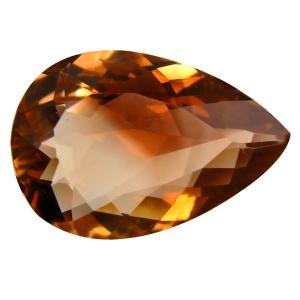 10.10 ct AAA Shimmering Pear Shape (18 x 12 mm) Champagne Champion Topaz Natural Gemstone