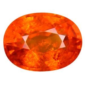 1.70 ct Fabulous Oval Cut (8 x 6 mm) Namibia Fanta Orange Spessartine Natural Gemstone