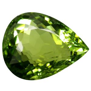 1.68 ct Splendid Pear Cut (8 x 7 mm) Mozambique Green Tourmaline Natural Gemstone