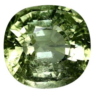 3.10 ct Incredible Cushion Cut (9 x 9 mm) Mozambique Yellownish Green Tourmaline Natural Gemstone