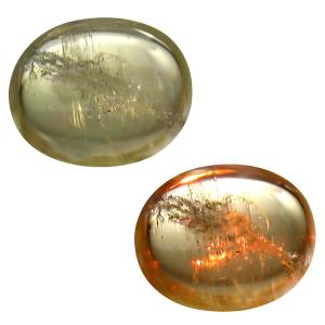 3.77 ct Good-looking Oval Cabochon Shape (11 x 9 mm) Un-Heated Color Change Diaspore Natural Gemstone