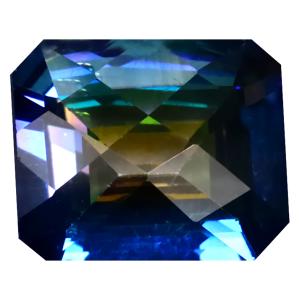 6.58 ct Pretty Octagon Cut (12 x 10 mm) United States Mystic Blue Mystic Universe Natural Gemstone