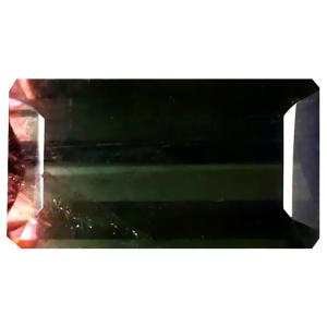 3.05 ct Very good Octagon (12 x 6 mm) Unheated / Untreated Mozambique Watermelon Tourmaline Loose Gemstone