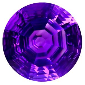 19.14 ct Superb Round Cut (17 x 17 mm) 100% Natural Purple Color Purple Amethyst Gemstone