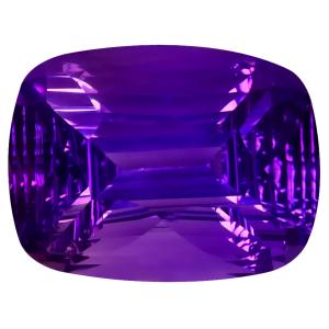 19.21 ct Best Cushion Cut (19 x 14 mm) 100% Natural Purple Color Purple Amethyst Gemstone