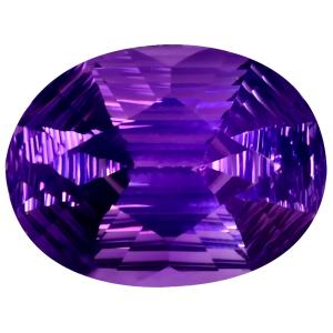 17.80 ct Excellent Oval Cut (20 x 15 mm) 100% Natural Purple Color Purple Amethyst Gemstone