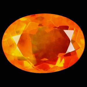 2.25 ct Gorgeous Oval Cut (11 x 8 mm) Heated Natural Orange Fire Opal Loose Gemstone