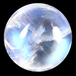 1.51 ct AAA Magnificent Round Cabochon Shape (7 x 7 mm) Rainbow Blue Moonstone Natural Gemstone
