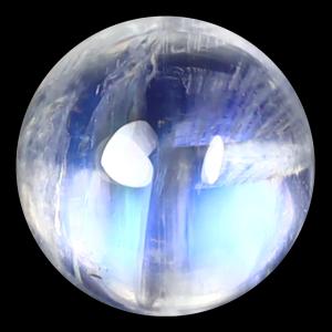 1.66 ct AAA Spectacular Round Cabochon Shape (7 x 7 mm) Rainbow Blue Moonstone Natural Gemstone