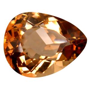 12.92 ct AAA Attractive Pear Shape (17 x 13 mm) Champagne Champion Topaz Natural Gemstone