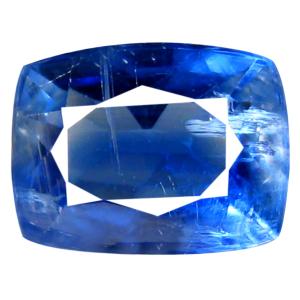 1.97 ct AA+ Outstanding Cushion Shape (8 x 6 mm) Blue Kyanite Natural Gemstone