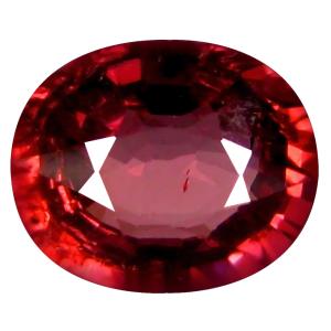 1.68 ct AAA+ Superior Oval Shape (8 x 6 mm) Pinkish Red Rhodolite Garnet Natural Gemstone