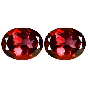 4.74 ct (2pcs) MATCHING PAIR Eye-catching Oval Cut (9 x 7 mm) Pink Mulberry Dawn Genuine Stone