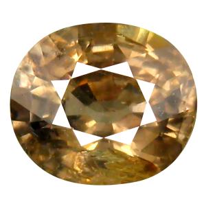 2.23 ct Five-star Oval Cut (8 x 7 mm) Un-Heated Greenish Yellow Sapphire Natural Gemstone