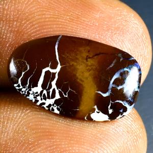 5.44 ct Astonishing Fancy Cabochon Shape (18 x 11 mm) Multi Color Australian Koroit Boulder Opal Natural Loose Gemstone