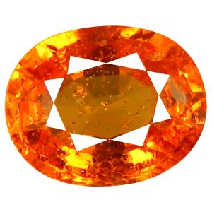 1.27 ct AAA+ Beautiful Oval Shape (7 x 6 mm) Fanta Orange Spessartine Natural Gemstone