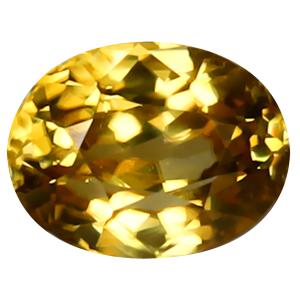 1.88 ct Fair Oval Cut (8 x 6 mm) 100% Natural (Un-Heated) Yellow Zircon Natural Gemstone