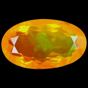 2.82 ct Lovely Oval Cut (13 x 8 mm) Heated Natural Orange Fire Opal Loose Gemstone