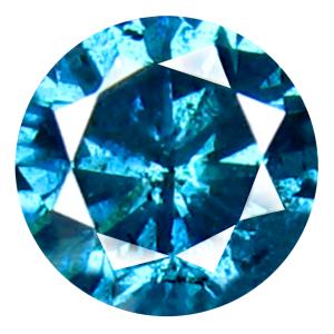 0.31 ct AAA Grade Eye-opening Round Cut (4 x 4 mm) 100% Natural Vivid Blue Diamond Gemstone