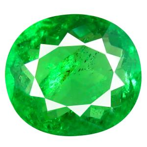 1.64 ct Amazing Oval Cut (8 x 7 mm) Tanzania Green Tsavorite Garnet Natural Gemstone