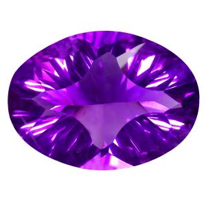 17.84 ct Stunning Oval (22 x 16 mm) Unheated / Untreated Uruguay Purple Amethyst Loose Gemstone