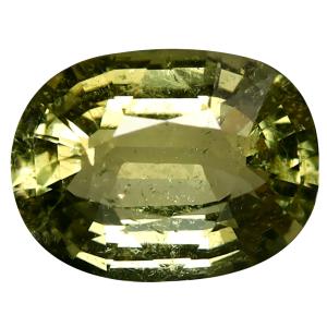 4.43 ct Best Oval Cut (12 x 9 mm) Mozambique Yellownish Green Tourmaline Natural Gemstone