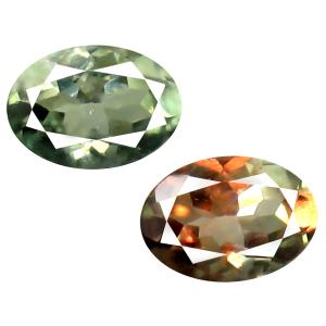 0.55 ct Incomparable Oval Cut (6 x 4 mm) Un-Heated Green Alexandrite Natural Gemstone