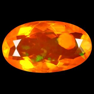 2.29 ct Beautiful Oval Cut (13 x 8 mm) Heated Natural Orange Fire Opal Loose Gemstone
