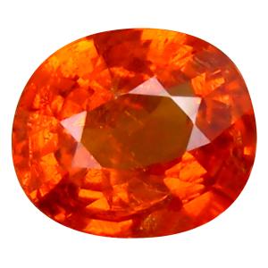 1.35 ct Terrific Oval Cut (7 x 6 mm) Namibia Fanta Orange Spessartine Natural Gemstone
