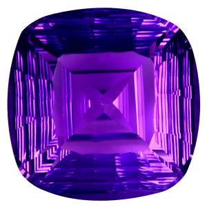 20.80 ct World class Cushion Cut (19 x 18 mm) 100% Natural Purple Color Purple Amethyst Gemstone