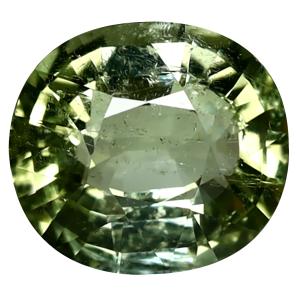3.01 ct Mind-Boggling Cushion Cut (10 x 9 mm) Mozambique Yellownish Green Tourmaline Natural Gemstone