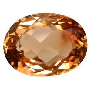 15.10 ct AAA Incredible Oval Shape (17 x 13 mm) Champagne Champion Topaz Natural Gemstone